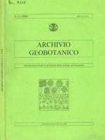 Archivio geobotanico. International journal of geobotany plant ecology and taxonomy. Vol.4, fasc.1, anno 1998