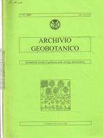 Archivio geobotanico. International journal of geobotany plant ecology and taxonomy. Vol.7(1,2), 2001