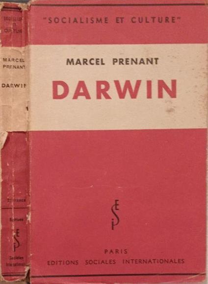 Darwin - Marcel Prenant - copertina
