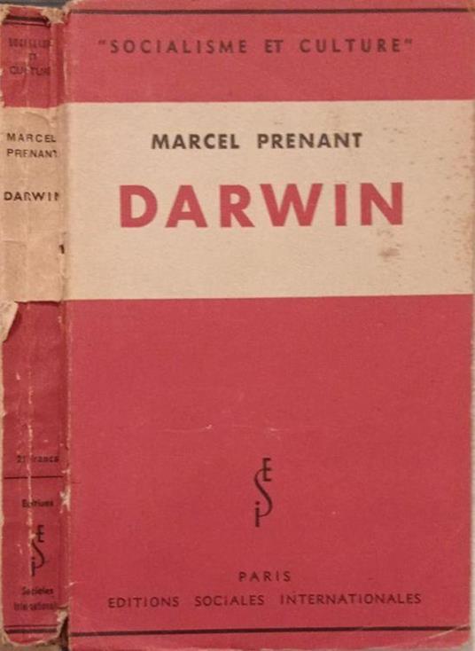 Darwin - Marcel Prenant - copertina
