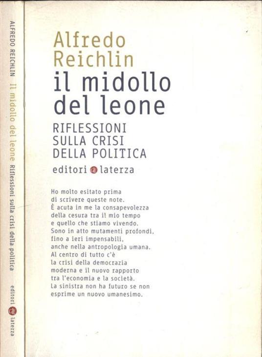 Il midollo del leone - Alfredo Reichlin - copertina