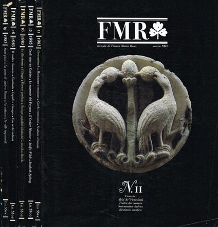 Fmr. Mensile D'Arte E Di Cultura Dell'Immagine N.11, 13, 16, 18, 19, Anno 1983 - Franco Maria Ricci - copertina