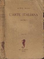 L' arte italiana Vol. I