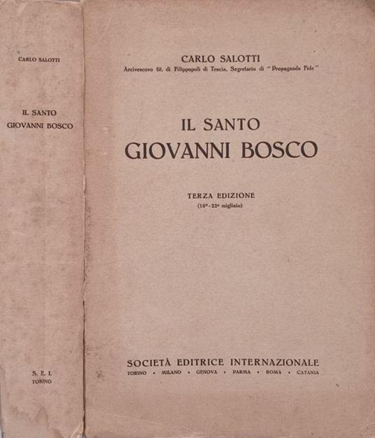 Il Santo Giovanni Bosco - Carlo Salotti - copertina