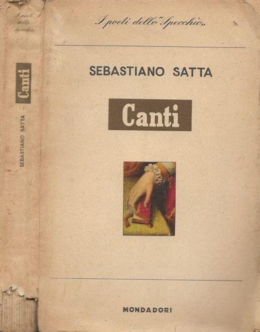 Canti - Sebastiano Satta - copertina