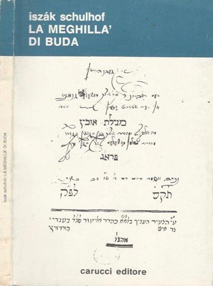 La meghillà di Buda - Isaak Schulhof - copertina
