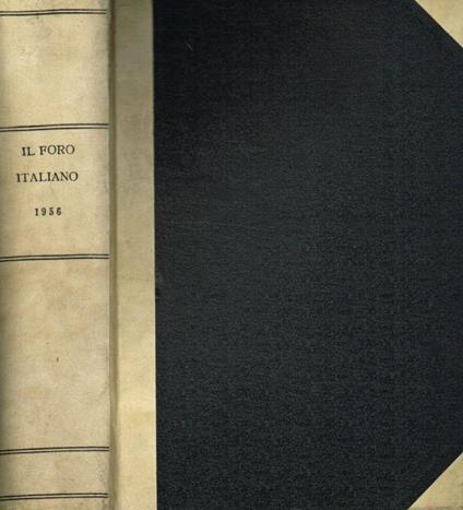Il Foro Italico. Volume LXXIX anno 1956 - Antonio Scialoja - copertina