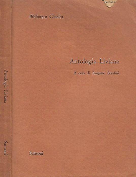 Antologia Liviana - Augusto Serafini - copertina