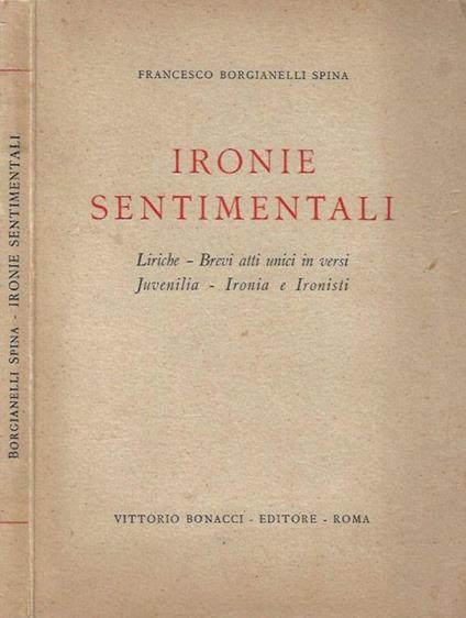 Ironie sentimentali - Francesco Spina - copertina