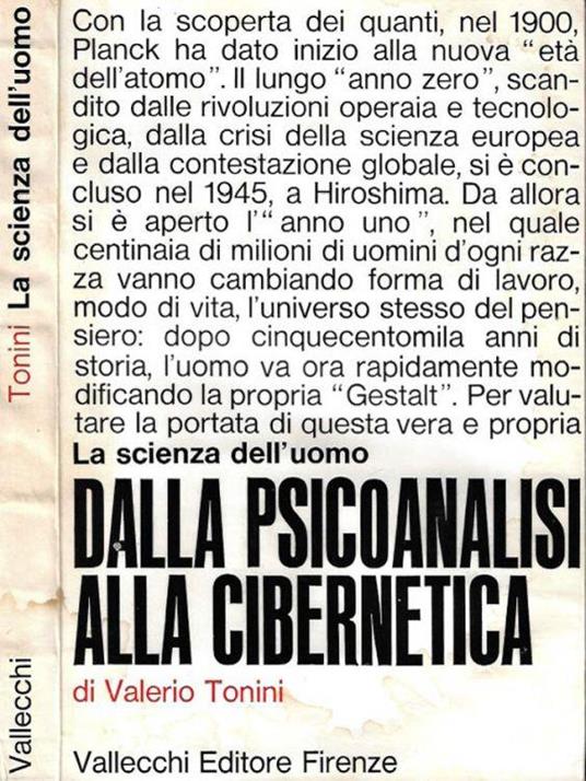 La scienza dell'uomo dalla psicoanalisi alla cibernetica - Valerio Tonini - copertina