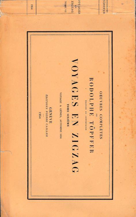 Voyages en zigzag - Rodolphe Töpffer - copertina