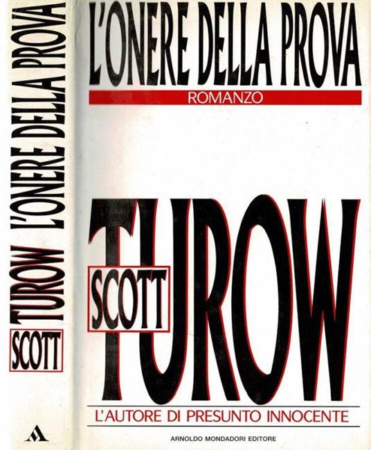 L' onere della prova - Scott Turow - copertina
