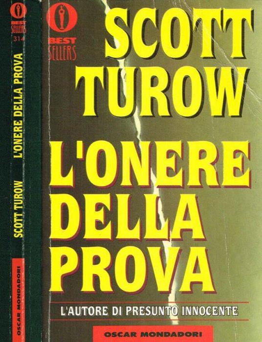 L' onere della prova - Scott Turow - copertina