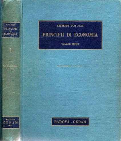 Principii di economia - Giuseppe Ugo - copertina