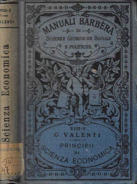 Principi di Scienza Economica Vol. I - Ghino Valenti - copertina
