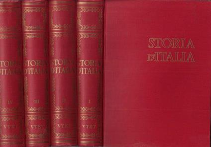 Storia d'Italia Vol. I, II, III, IV - Nino Valeri - copertina