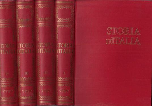 Storia d'Italia Vol. I, II, III, IV - Nino Valeri - copertina