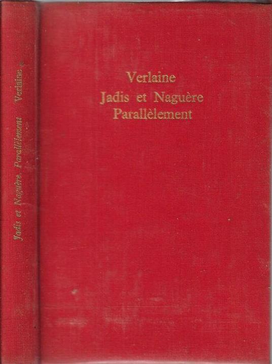 Jadis et Naguère Parallèlement - Paul Verlaine - copertina