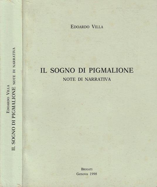 Il sogno di Pigmalione - Edoardo Villa - copertina