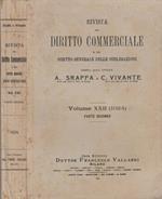 Rivista del diritto commerciale Volume XXII 1924 parte seconda