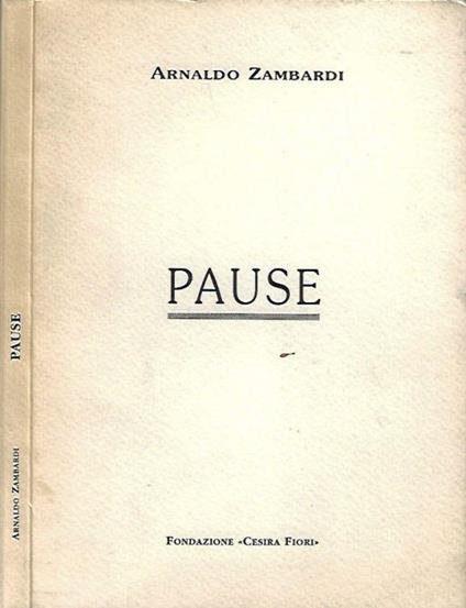 Pause - Arnaldo Zambardi - copertina