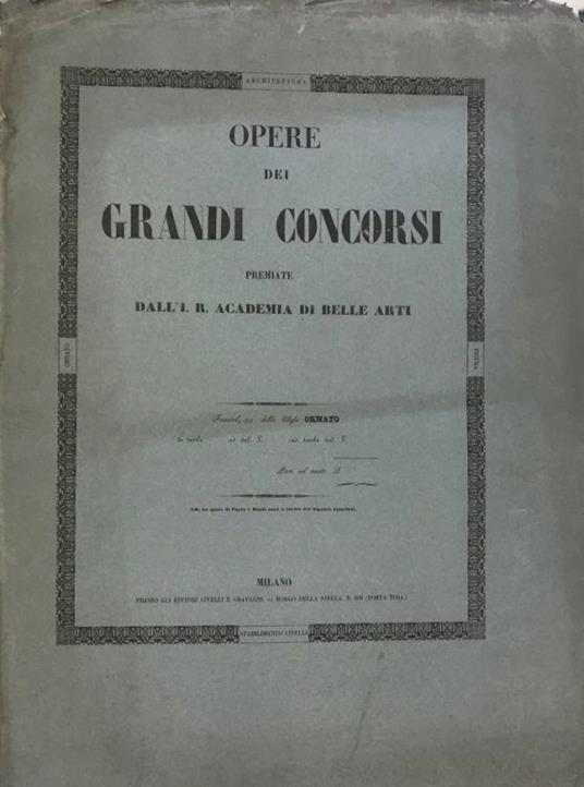 Opere dei Grandi Concorsi - copertina