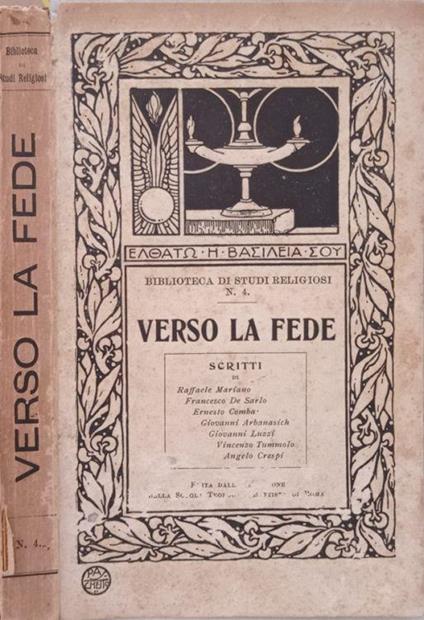 Verso la Fede - copertina