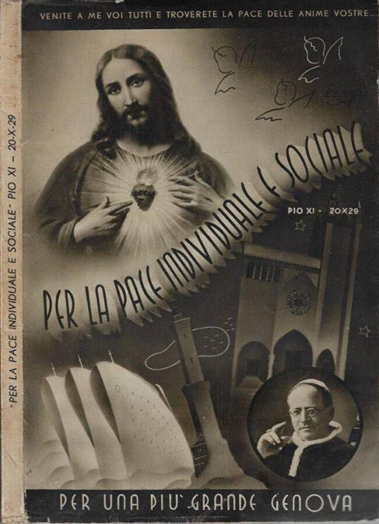 Per la pace individuale e sociale Pio XI- 20x29 - copertina