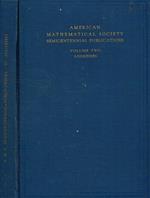 American mathematical society semicentennial publications in two volumes