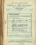Raccolta ufficiale delle Leggi e dei Decreti del Regno d'Italia. Vol.IV, 1942, fasc.1, 2, 3, 4, 5, 6, 7, 8, 9, 10, 11, 12