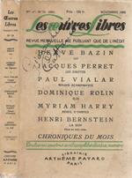 Les Oeuvres Libres. Revue mensuelle ne publiant que de l'inédit