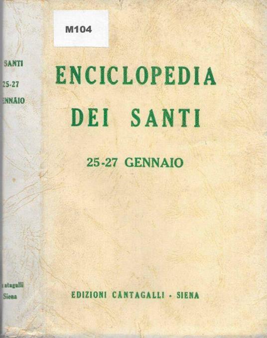 Enciclopedia dei Santi 25-27 gennaio - copertina