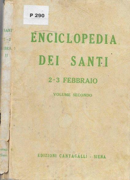 Enciclopedia dei Santi 2-3 febbraio - copertina