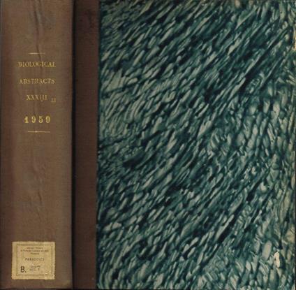 Biological Abstract - copertina