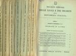 Raccolta ufficiale delle Leggi e dei Decreti della Repubblica Italiana. Anno 1961, volume d'appendice n.11, 12, 19, 20, 21, 22, Indice alfabetico-analitico