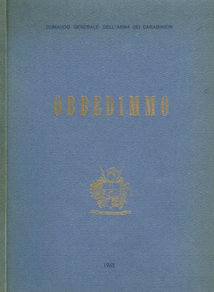 Obbedimmo - copertina