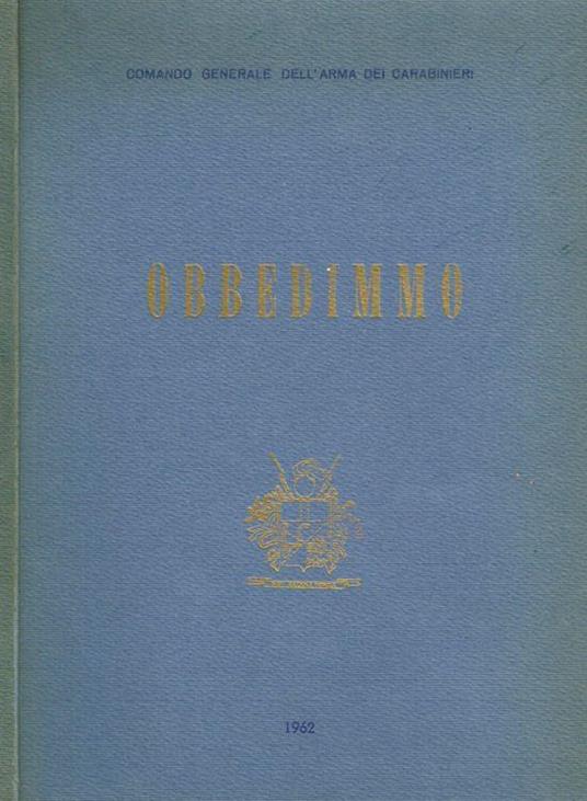 Obbedimmo - copertina