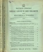 Raccolta ufficiale delle Leggi e dei Decreti della Repubblica Italiana. Vol.IX, 1963, fasc.1, 2