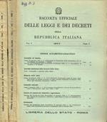 Raccolta ufficiale delle Leggi e dei Decreti della Repubblica Italiana. Vol.I, 1963, fasc.1, 2