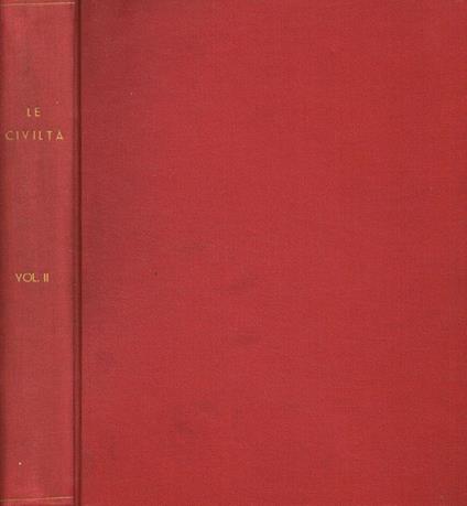 Le civiltà. Vol.II - copertina