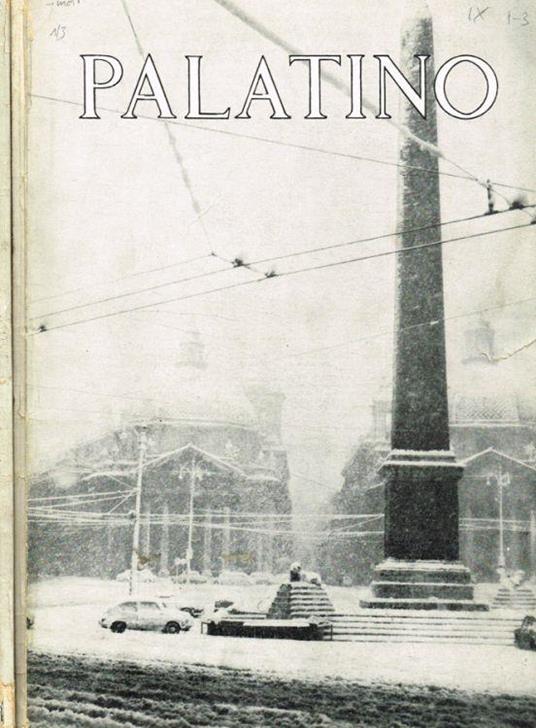Palatino. Rivista romana di cultura. N.1-3, gennaio-marzo, n.4-7 aprile-luglio 1965 - copertina