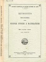 Rendiconto dell'accademia delle scienze fisiche e matematiche serie IV-vol.XXXVII-(Anno CIX). Gennaio-dicembre 1970