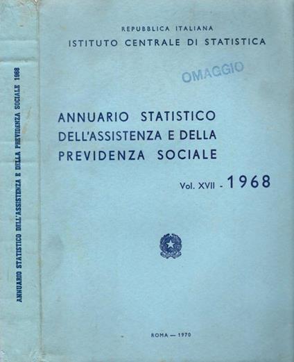 Annuario statistico dell'assistenza e della previdenza sociale Vol XVII - copertina