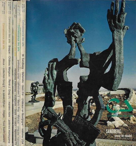 Connaissance des arts Anno 1973 n. 254-257-259-261-262 - copertina
