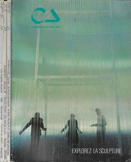 Connaissance des arts Anno 1975 n. 276-282-286 - copertina