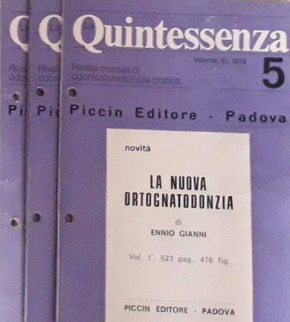 La Quintessenza. Rivista mensile di odontostomatologia pratica - copertina