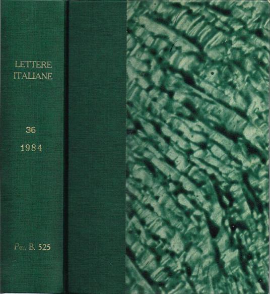 Lettere Italiane - copertina