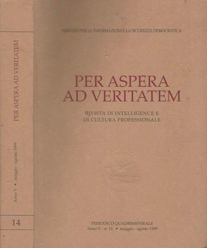 Per Aspera ad Veritatem, n. 14, anno V, maggio-agosto 1999 - copertina