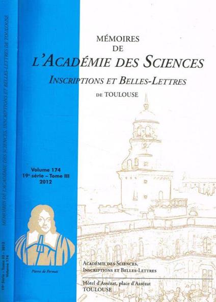 Mémoires de l'Académie des Sciences - copertina
