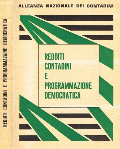 Redditi contadini e programmazione democratica - copertina
